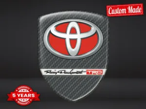 Toyota Emblème Bombé Finition Luxe Étiquettes Dôme Supérieures